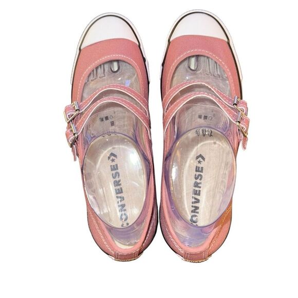 Women’s Converse Dainty Mary Jane Slip Strap Shoes Sneaker Saddle Size 8 - Picture 3 of 6